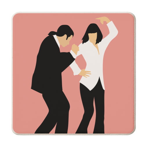 Pulp Fiction Dance Fan Art - personalised beer coaster by Move Studio
