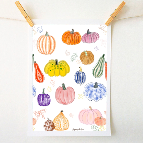 Pumpkin - A1 - A4 art print by Yaz Raja