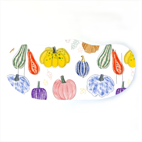 Pumpkin - face cover mask by Yaz Raja