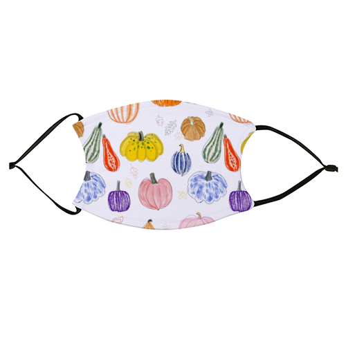 Pumpkin - face cover mask by Yaz Raja