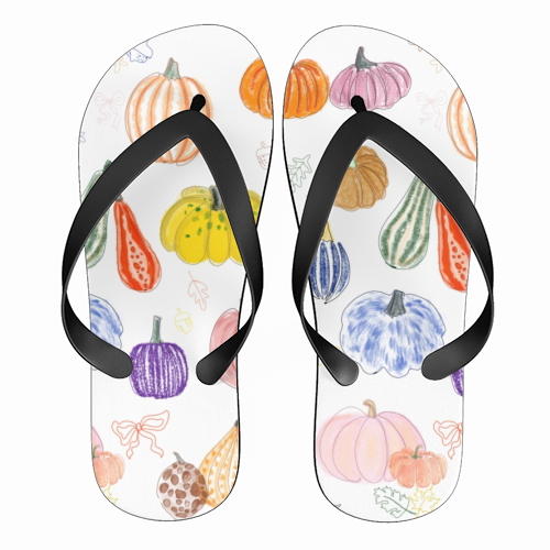 Pumpkin - funny flip flops by Yaz Raja