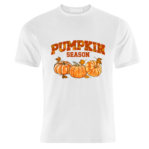 Pumpkin Season Retro Vintage Illustration - unique t shirt by EZbie