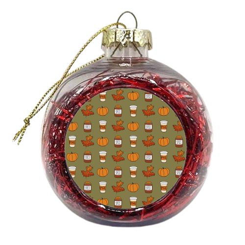 Pumpkin Spice Latte - xmas bauble by Stephanie Komen