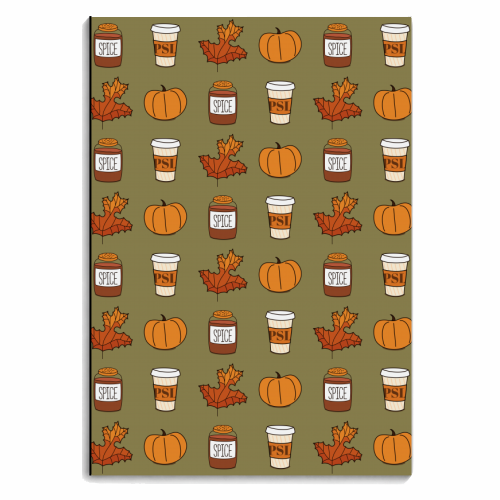 Pumpkin Spice Latte - personalised A4, A5, A6 notebook by Stephanie Komen