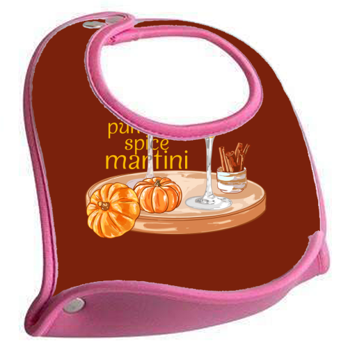 Pumpkin Spice Martini Vintage - feeding bib by EZbie
