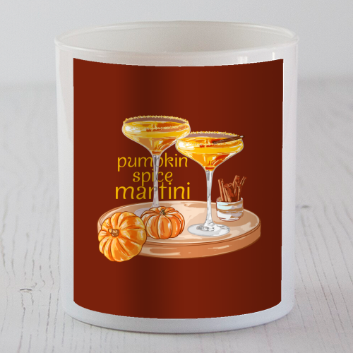 Pumpkin Spice Martini Vintage - scented candle by EZbie