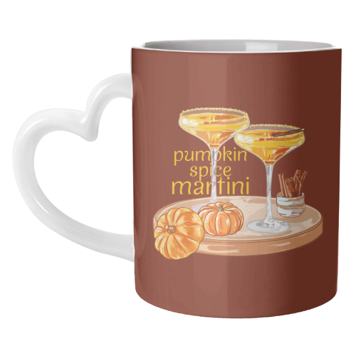 Pumpkin Spice Martini Vintage - unique mug by EZbie