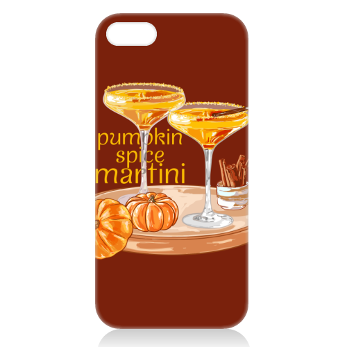Pumpkin Spice Martini Vintage - unique phone case by EZbie