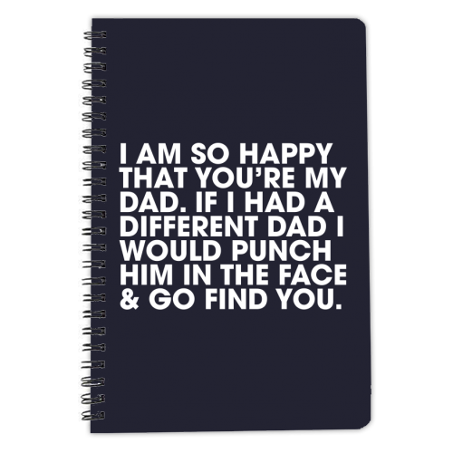 Punch - personalised A4, A5, A6 notebook by Pink and Pip