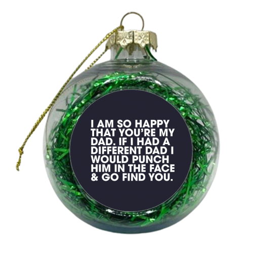 Punch - xmas bauble by Pink and Pip