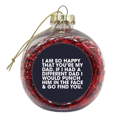 Punch - xmas bauble by Pink and Pip