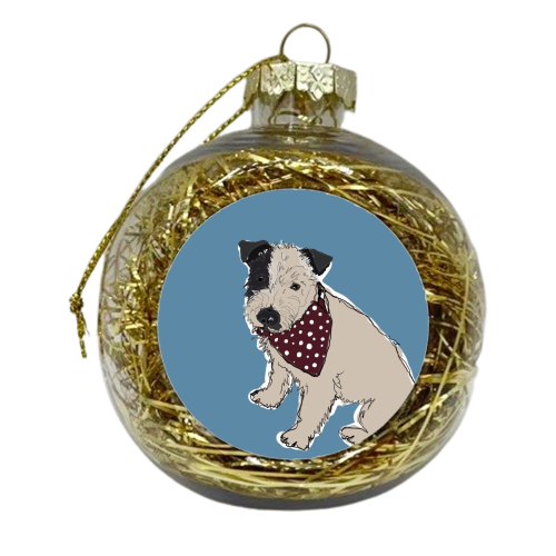 Puppy dogs - xmas bauble by Charlotte Wood