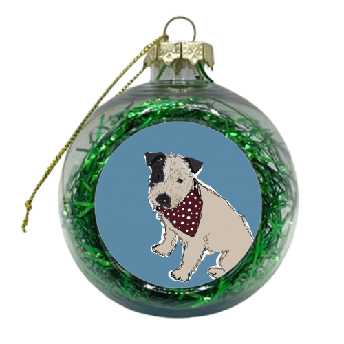 Puppy dogs - xmas bauble by Charlotte Wood