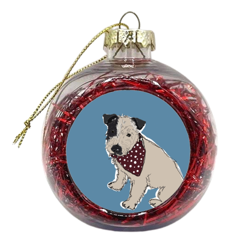 Puppy dogs - xmas bauble by Charlotte Wood