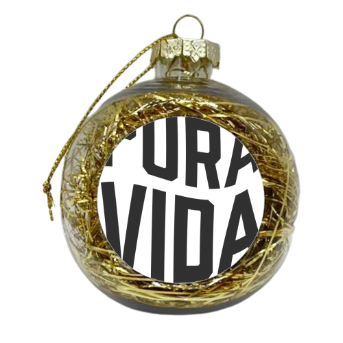 Pura Vida Warped - xmas bauble by Matthew Cheetham