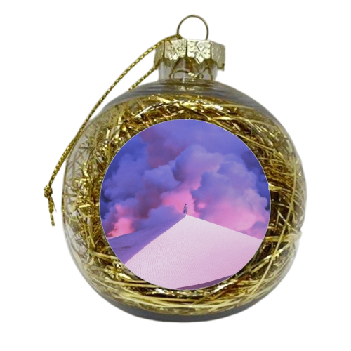 Purple Desert - xmas bauble by taudalpoi