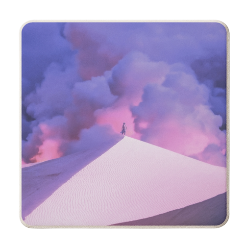 Purple Desert - personalised beer coaster by taudalpoi