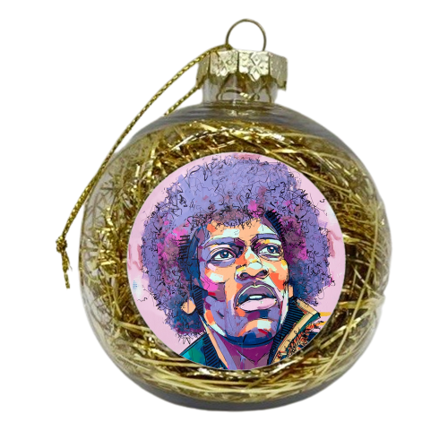 Purple Haze - xmas bauble by Laura Selevos