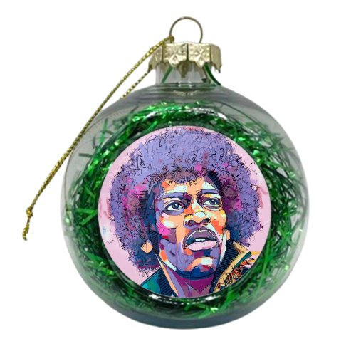 Purple Haze - xmas bauble by Laura Selevos