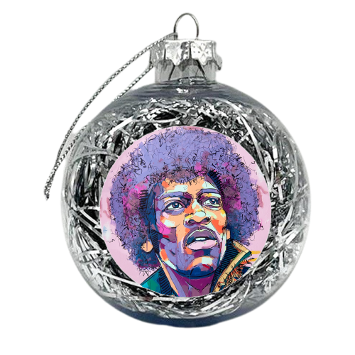 Purple Haze - xmas bauble by Laura Selevos