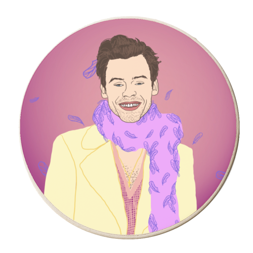 Purple Pop Star - personalised beer coaster by Mary Ellen