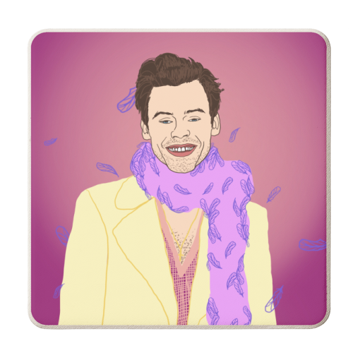 Purple Pop Star - personalised beer coaster by Mary Ellen