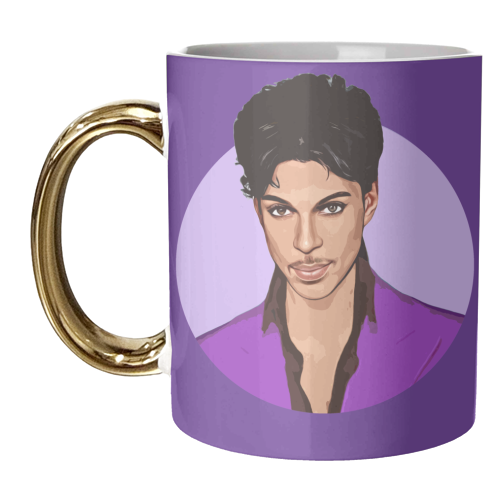 PURPLE PRINCE - unique mug by DOLLY WOLFE