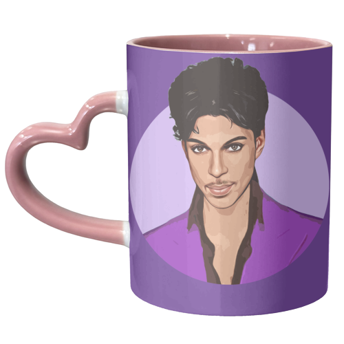 PURPLE PRINCE - unique mug by DOLLY WOLFE
