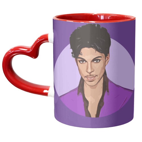 PURPLE PRINCE - unique mug by DOLLY WOLFE