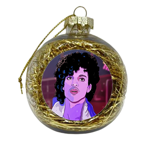 Purple Rain Prince - xmas bauble by The Queer Store