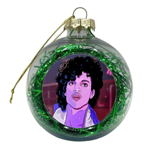 Purple Rain Prince - xmas bauble by The Queer Store