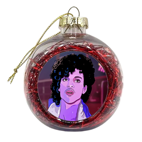 Purple Rain Prince - xmas bauble by The Queer Store