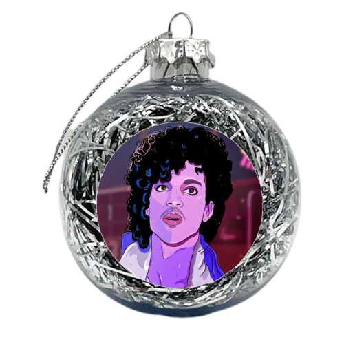 Purple Rain Prince - xmas bauble by The Queer Store