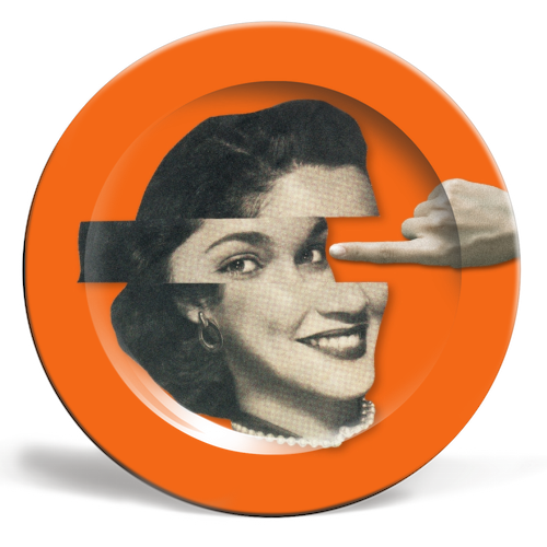 Pushy - ceramic dinner plate by OhMC! Designs