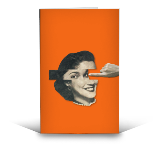 Pushy - funny greeting card by OhMC! Designs