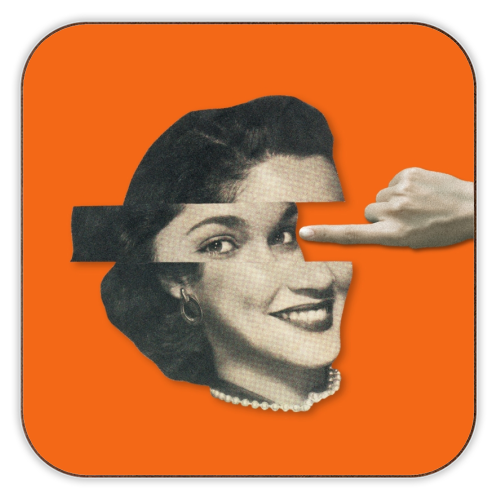 Pushy - personalised beer coaster by OhMC! Designs