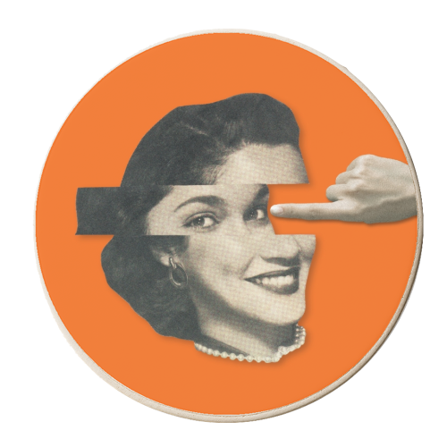 Pushy - personalised beer coaster by OhMC! Designs