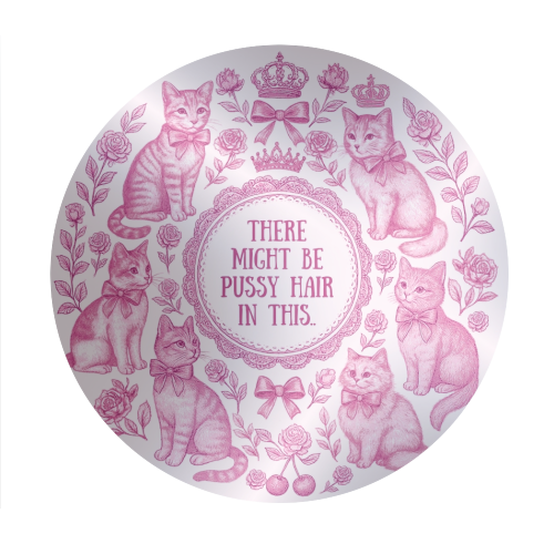 Pussy Hair - Circle Sticker by Lilly Rose