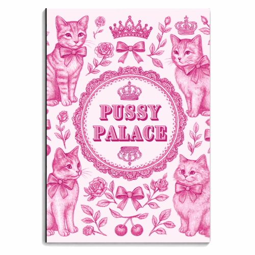 Pussy Palace - personalised A4, A5, A6 notebook by Lilly Rose