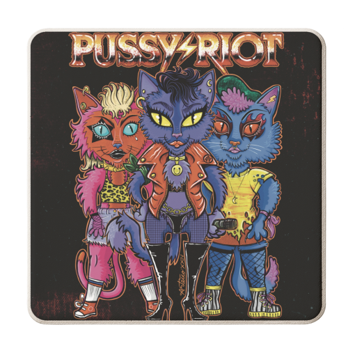 Pussy Riot - personalised beer coaster by ARTECCO