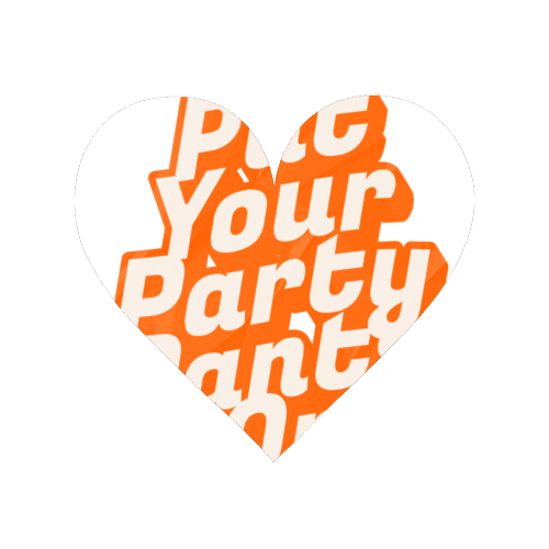 Put Your Party Pants On - Retro 70s Disco Typography - Magnet by yassine sefiani