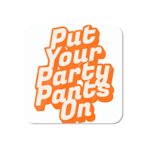 Put Your Party Pants On - Retro 70s Disco Typography - Magnet by yassine sefiani