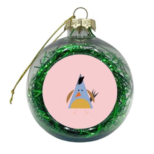 Quail - xmas bauble by Maria Cox