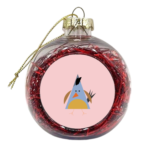 Quail - xmas bauble by Maria Cox