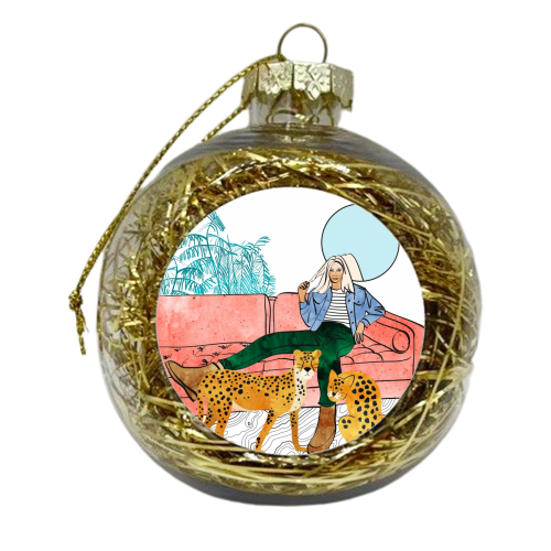 Quality Time - xmas bauble by Uma Prabhakar Gokhale