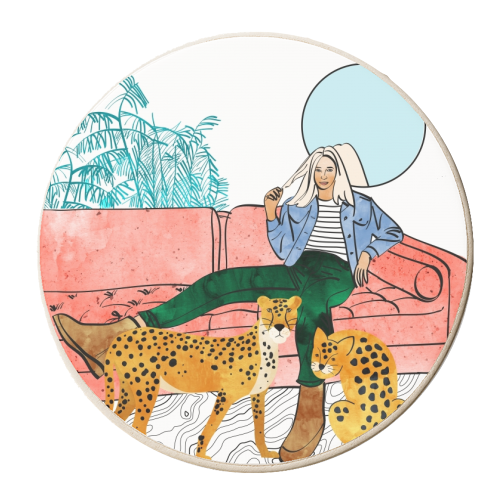 Quality Time - personalised beer coaster by Uma Prabhakar Gokhale