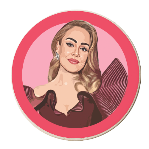 QUEEN ADELE - personalised beer coaster by DOLLY WOLFE