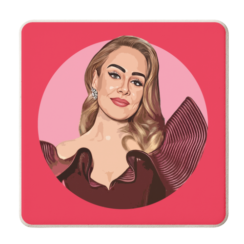 QUEEN ADELE - personalised beer coaster by DOLLY WOLFE