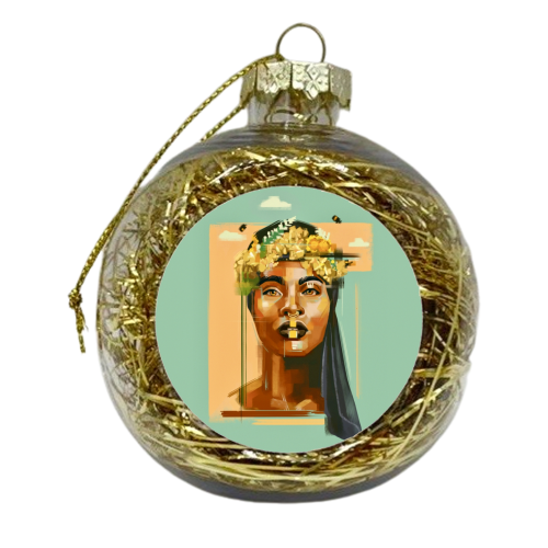 Queen Bee - xmas bauble by Rebecca Sampson