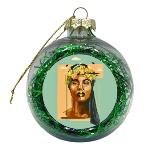 Queen Bee - xmas bauble by Rebecca Sampson